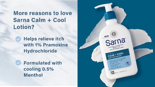 Sarna Calm and Cool Steroid-Free Anti-Itch Lotion- 12 oz Calm + Cool 12 oz