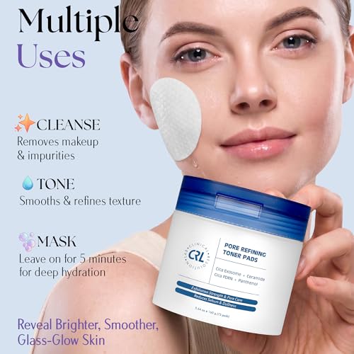 Clinical Resolution Exfoliating Pore Refining Toner Pads for Face, 75 Count 75 Count (Pack of 1)