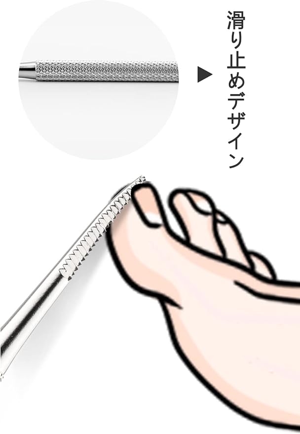 YFFSFDC Nail Scalking Remover, Nail File, Nail Scaler, Nail Lifter, Foot Gap, Winding Nails, Thick Nails, Nail Care, Nail Care, Stainless Steel, Case Included, Set of 3 - BeesActive Australia