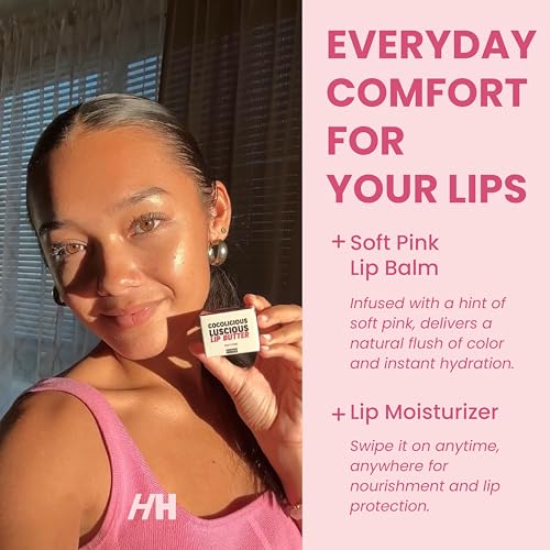 100% Natural Tinted Lip Butter Mask and Scrub Bundle - Clean Beauty Intensive Balm and Therapy for Sleeping