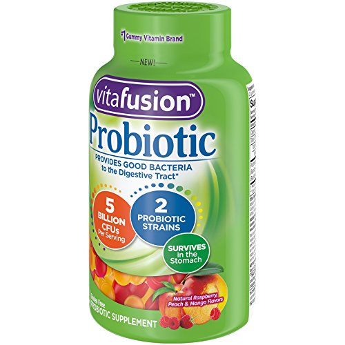 Vitafusion Probiotic Gummies | 5 Billion CFU | 70 Adult Gummy Vitamins | for Women & Men | Assorted Fruit Flavors | Gluten and Dairy-Free Supplement 70 Count (Pack of 1)