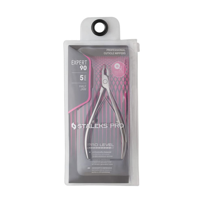 STALEKS PRO Expert 90 5mm Professional Cuticle Nippers – Stainless Steel Skin Nippers for Manicure - BeesActive Australia