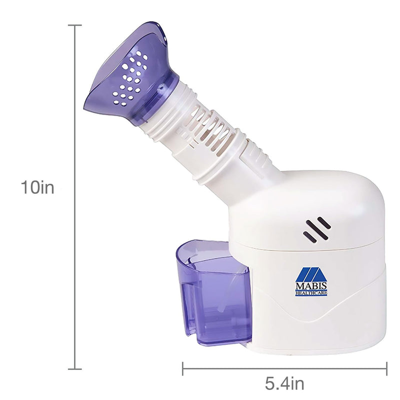 MABIS Facial Steamer, Steam Inhaler, FSA Eligible, Vaporizer or Vocal Steamer with Aromatherapy Diffuser and Soft Face Mask for Cleansing, Sinus Pressure, Congestion, Colds and Cough, 25mL - BeesActive Australia