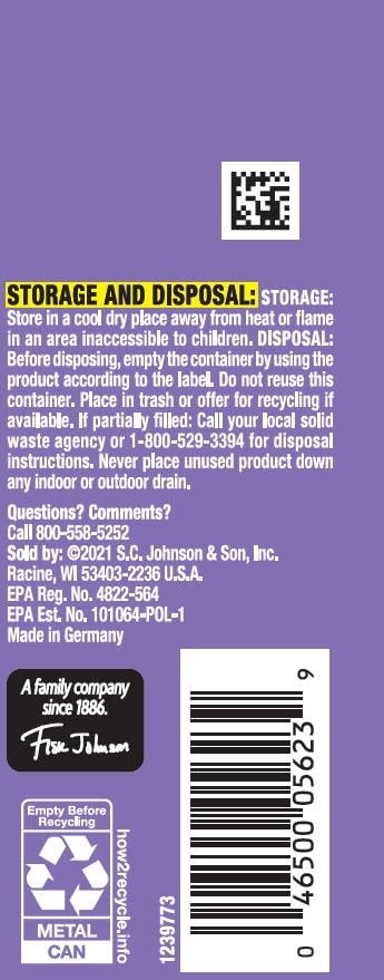 OFF! Clean Feel Travel Size Insect Repellent Aerosol, Fragrance-Free Bug Spray for Lasting Protection from Mosquitoes and Ticks, 2.5 oz