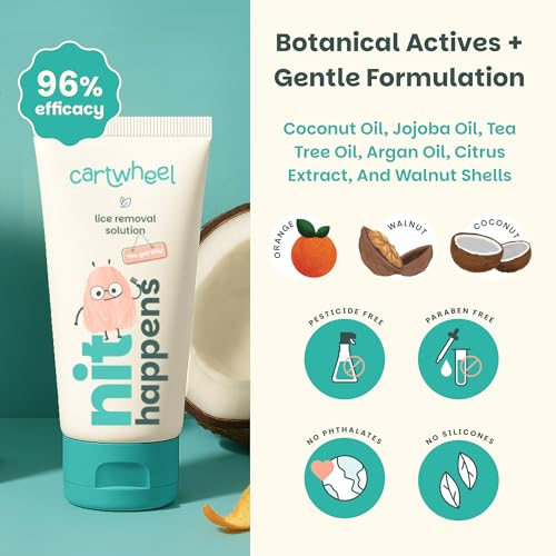 Complete Lice Treatment Kit – Natural, Non-Prescription Head Lice & Nit Removal Set – Treatment Gel + Comb & Removal Shampoo + Gloves – Safe, Plant-Powered Formula