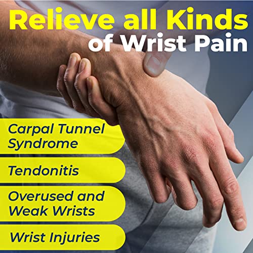Sparthos Wrist Compression Sleeves (Pair), Carpal Tunnel Brace - Black-S Midnight Black Small
