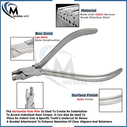 Orthodontic Dental Dimple Horizontal Plier Thermal Forming Retainer Clear Aligner Braces Plier