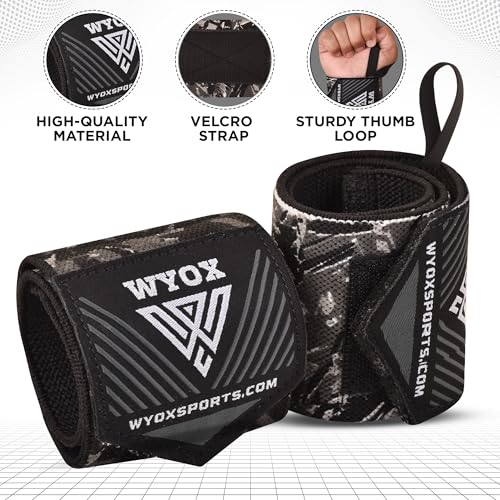 WYOX 3-in-1 Training Bundle – Boxing Inner Gloves Half Finger Quick Wraps, Adjustable Wrist Wraps for Weightlifting & Compression Ankle Brace Support for MMA, Gym, Kickboxing, Men & Women