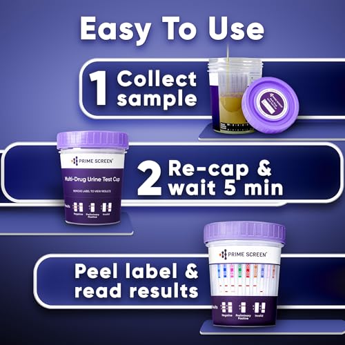 Prime Screen Multi Drug Urine Test Cup 18 Panel Kit (AMP,BAR,BUP,BZO,COC,mAMP,MDMA,MOP,MTD,OXY,PCP,TCA, ETG, FTY, TRA, K2,TRA100)-CDOA-S1185EFTKK (5) 5