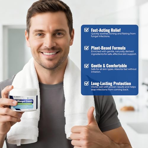 CHARMPOO Advanced Antifungal Cream for Jock Itch & Athlete’s Foot, 3.4 oz single pack