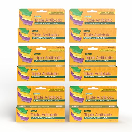 Natureplex Triple Antibiotic Ointment 1.0 oz (Pack of 6) – Contains Bacitracin, to Aid Wound Care, Scrapes, Cuts, and Burns, Prevents Infections, Helps Healing – Made in USA