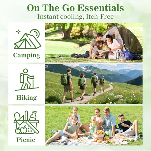 Mosquito Bite Itch Relief Cream 1.98oz Anti Itch Bug Insect After Bite Treatment Cream Travel Sting Sunburn Heat Rash Skin Cooling Stop Itching Balm Summer Camping Hiking Travel Essentials 1.98 Ounce (Pack of 1)