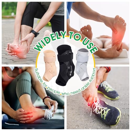 Ankle Support Brace with X-shaped Cross-fixing Compression Sleeve Lace Up Ankle Support for Men and Women, Ankle Wrap Suitable for Running, Sports (Black,Small) Small Black