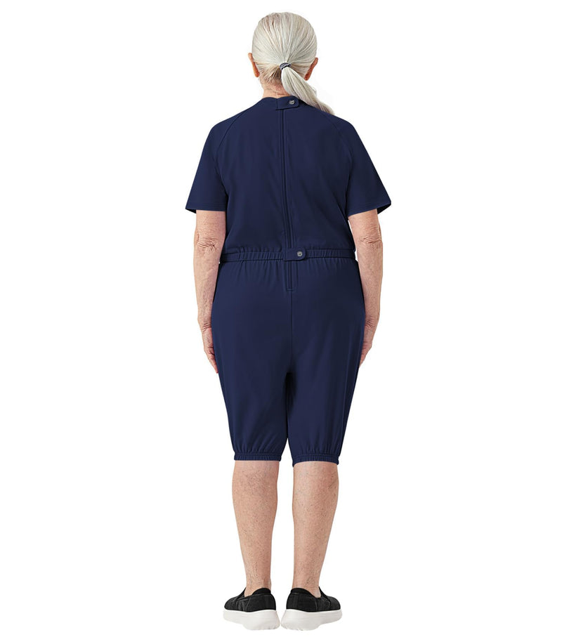 Adaptive Clothing for Women Anti-Strip Back-Zip Jumpsuit for Elderly Women X-Large Navy