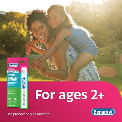 Benadryl Itch Relief Stick, Extra Strength, 0.47 fl. Oz 0.47 Fl Oz (Pack of 1)