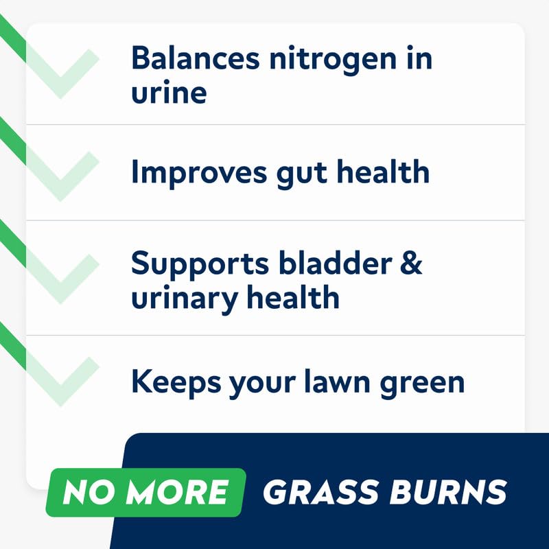 STRELLALAB Dog Pee Grass Chews - Urine Neutralizer for Green Grass Burn Spots - Grass Treatment for Pet Urine - Green Lawn Chews for Dogs with Probiotics - Made in USA (120Ct) 120Ct (BBQ)