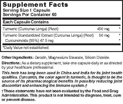 Nature's Blend Turmeric 500 mg 60 Capsules