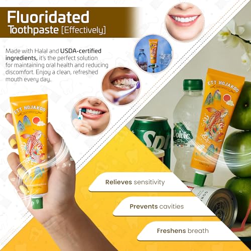 Toothpaste for Sensitivity & Cavity Care, 3-Pack (3.5oz/100g), Long-Lasting Formula, Freshens Breath & Removes Plaque, Made in Korea