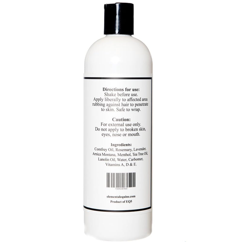 Elemental Equine Tendonel Freeze 16oz Liniment Rub for Horses - Soothe and Relax Tired Muscles While Providing Cooling Relief and Reduced Stiffness