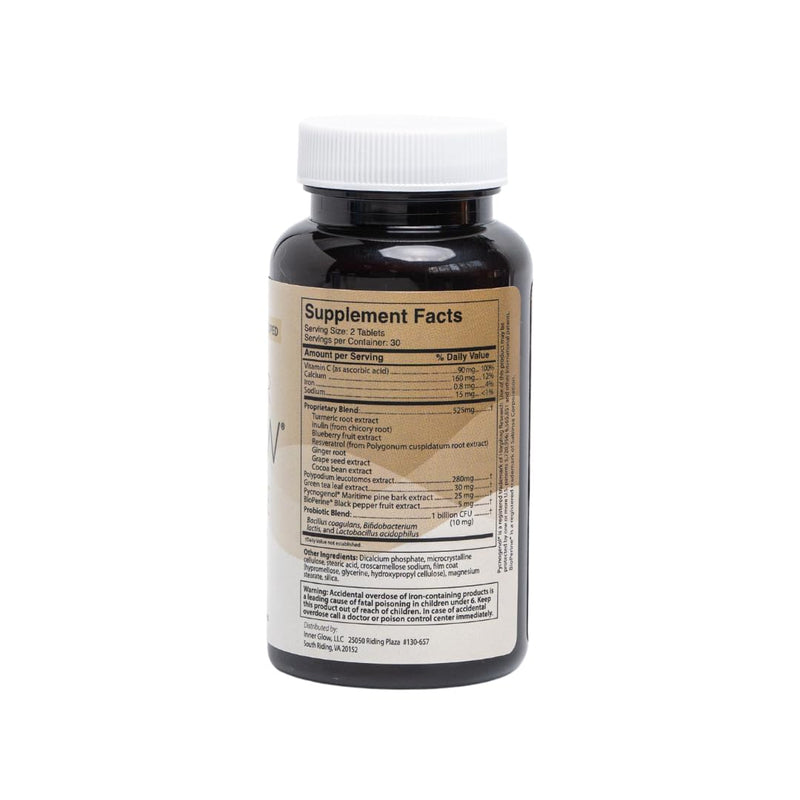 Inner Glow Age Defense Vitamins - Dual Doctor Developed, Antioxidant Skin Support, Polypodium Leucotomos Formula, Vegan, Gluten‑Free — 60 Capsules