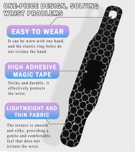 2pcs Soft Compression Wrist Brace for Right and Left Hands, Adjustable Wrist Support for Men & Women, Pain Relief for Carpal Tunnel Syndrome, Tendonitis, Arthritis, Sports, Workouts (Black) Black