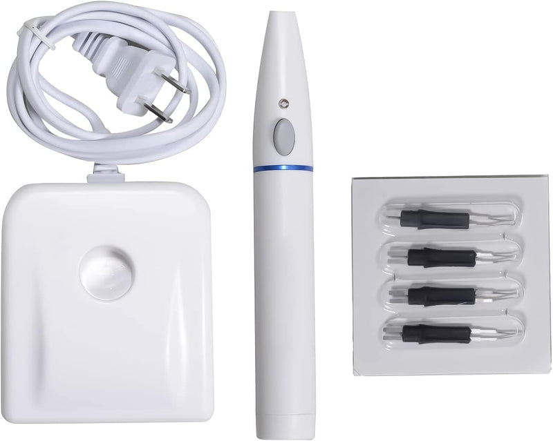 White US Dental Gutta Percha Heated Pen with 4 Tips for Endo Obturation System