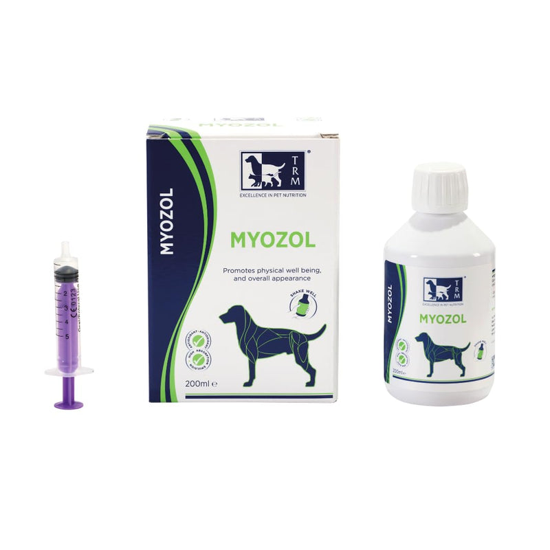 TRM Pet Myozol 200ml. Promotes Physical Wellbeing And Overall Muscle Appearance In Dogs