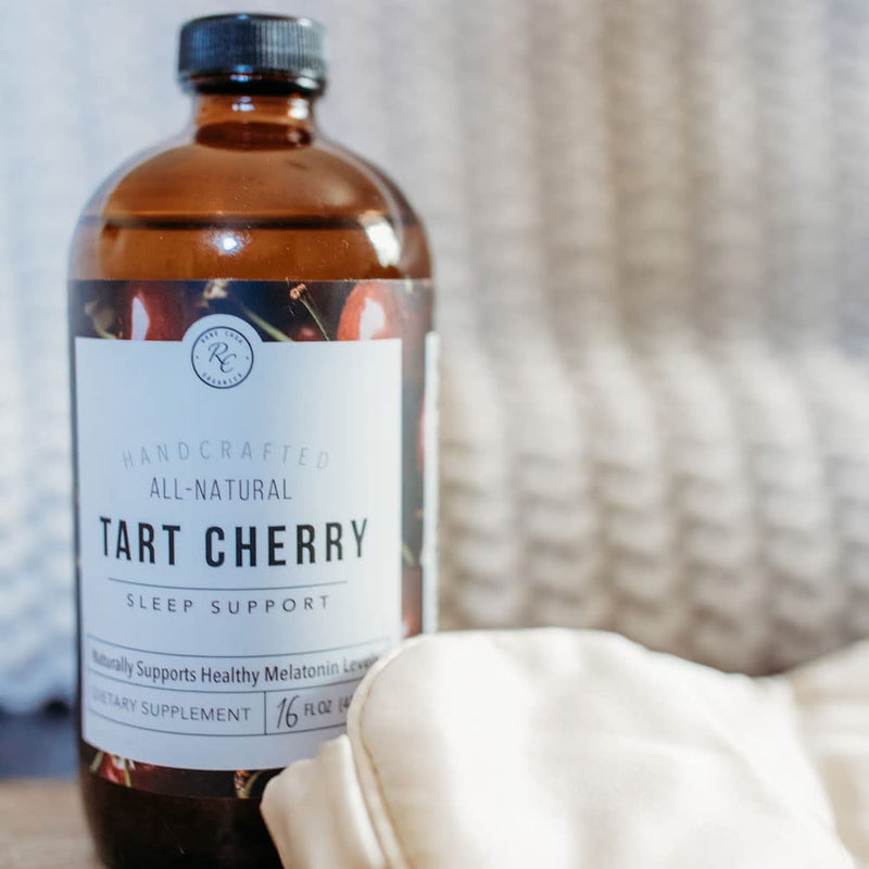 Rowe Casa Organics Tart Cherry Organic Sleep Support with Valerian Root, Supports Sleep Cycle Regulation and Muscle Recovery (16 Fl Ounces) - BeesActive Australia