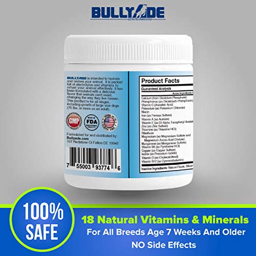 Natural Dog Supplement with 18 Vitamins & Minerals. Mixes with Water or Food. (Chicken) Chicken