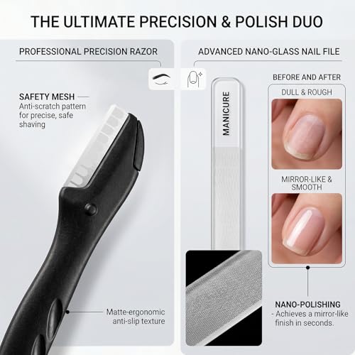 Leipple Manicure Kit Professional Nail Clipper Set-18 Pieces, Black
