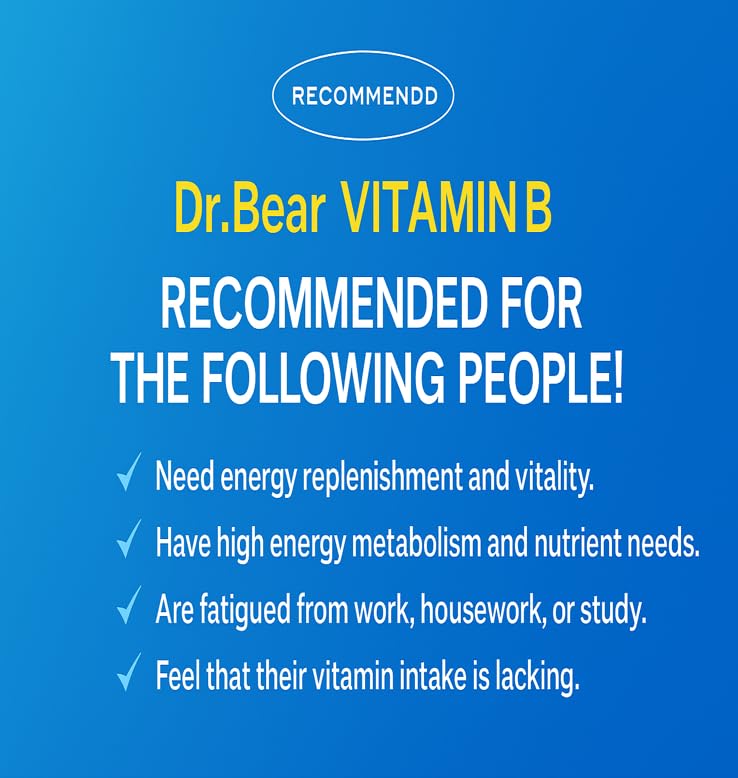 Vitamin B Complex – High-Potency B-Group Supplement for Energy Metabolism & Daily Vitality, 500mg x 30 Tablets, Convenient Once-Daily Formula, Made in Korea