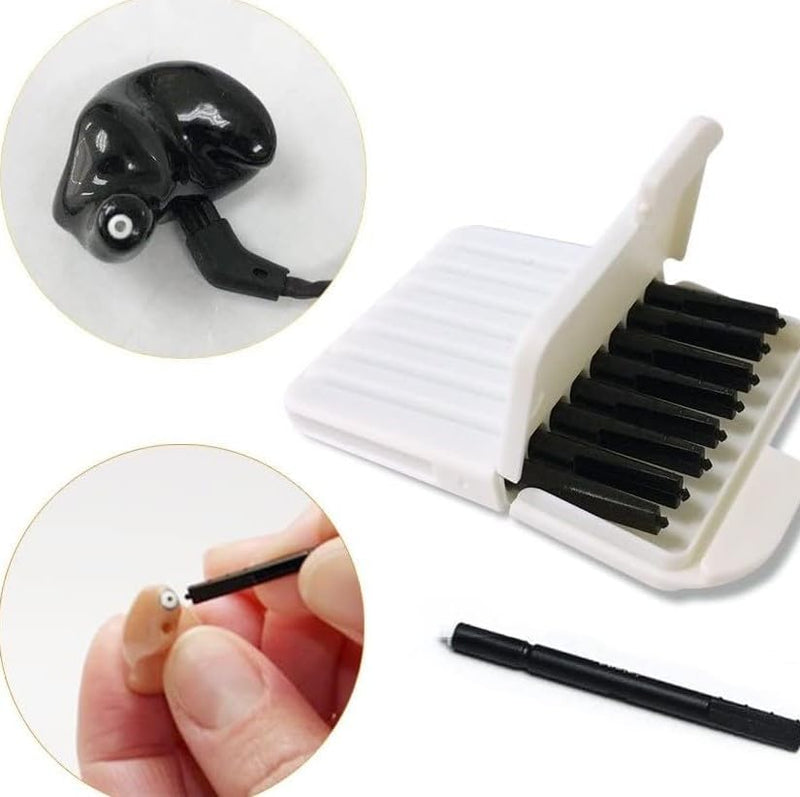 Nanocare Hearing Aid Wax Guards – Replacement Wax Traps & Filters, Compatible with Phonak, Unitron, Widex, Signia, and Oticon Hearing Aids, 10 Pack (80 Pieces) 10 Pack (80 Pieces)