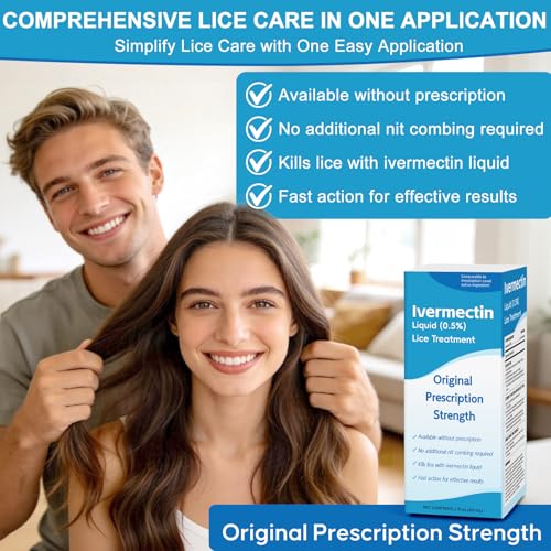 Liquid for Adults (2 Fl Oz), Lightweight Hair, Fast-Apply Topical Liquid Formula, for Head Lice & Egg Care