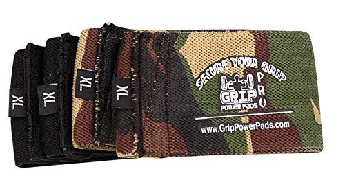 Grip Power Pads Elbow Compression Sleeve (2 Count) Golf Elbow Brace Weightlifting Sleeve Tennis Strap Arthritis (Black, Medium 9"-9.75")