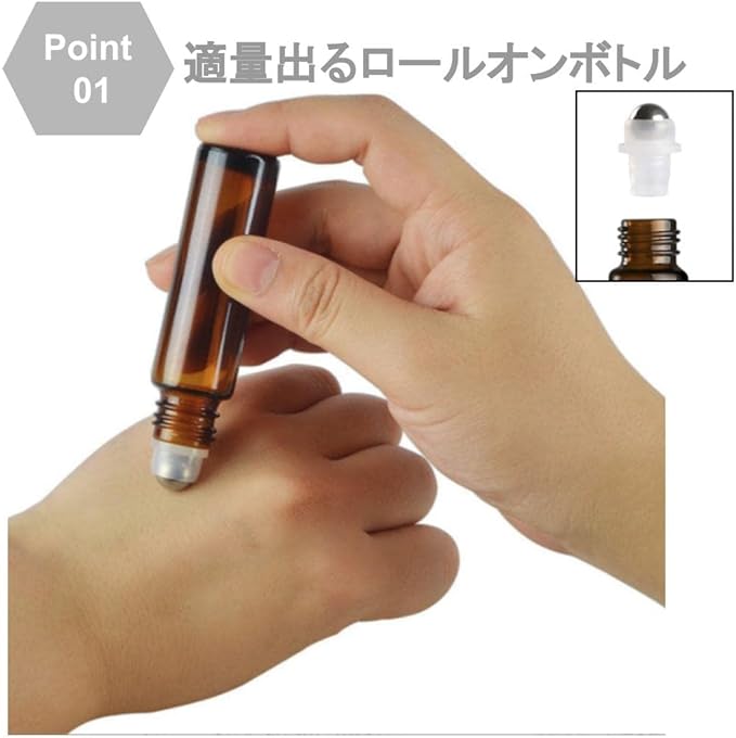 Chocople Roll On Bottle Light Filtering Jar Atomizer Set of 20 with 5 Funnels (5ml) -  Australia