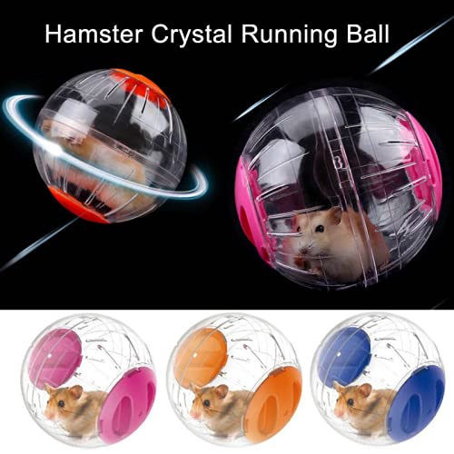 Hamster Exercise Ball Silent Hamster Wheel Small Animals Transparent Ball for Dwar Rat Relieves Boredom and Increases Activity (6 inch, Blue) 6 inch - BeesActive Australia