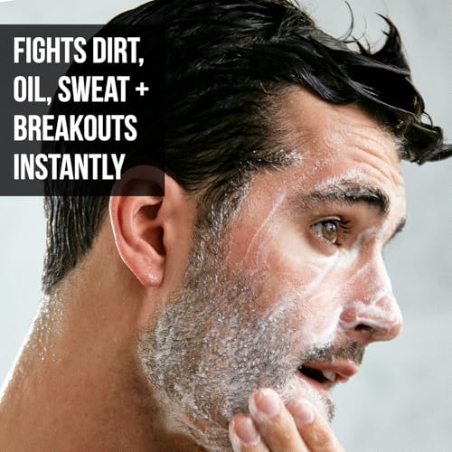 RUGGED & DAPPER Face Wash for Men | Daily Exfoliating Mens Face Wash & Scrub | Deep Cleans Oily, Rough & Breakout-Prone Skin Facial Cleanser