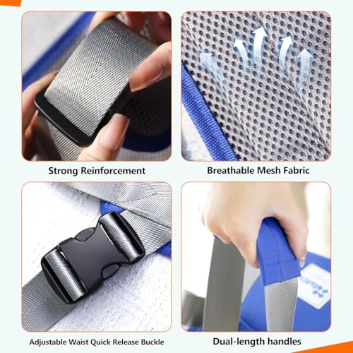Patient Turning Device Transfer Belts for Lifting Seniors Medical Sling for Bedridden Elderly to Change Diaper Mobility Daily Living Assis Aids Nursing Sling with Handles for Bed Positioning