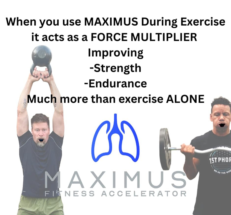 Maximus Lung Trainer Device | VO2 Max Trainer for Endurance Training, Breathing Exercise & Lung Capacity, Portable Resistance Exerciser for Supporting Fitness & Oxygen - BeesActive Australia