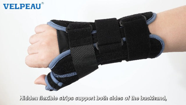 Velpeau Carpal Tunnel Wrist Brace with Thumb Stabilizer Night Support, M Regular-right hand Medium
