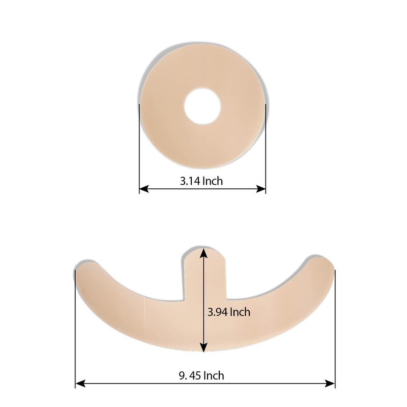 Silicone Scar Sheets for Breast - 8 Pack, Including 4 Areola Soft Strips & 4 Anchor Sheets - BeesActive Australia