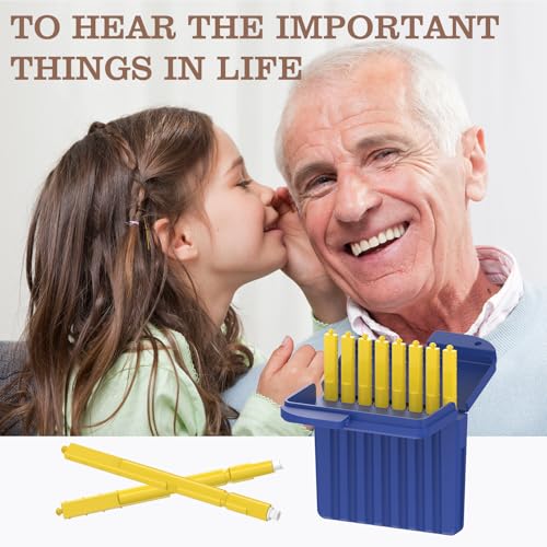 (80 Pcs) Starkey Hearing Aid Wax Guards Filters, Hear Clear for Starkey Blue Yellow For Starkey 10 Packs