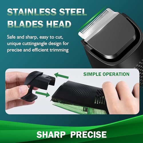 NONK Vacuum Beard Trimmer and Hair Clipper for Men, Electric Shaver