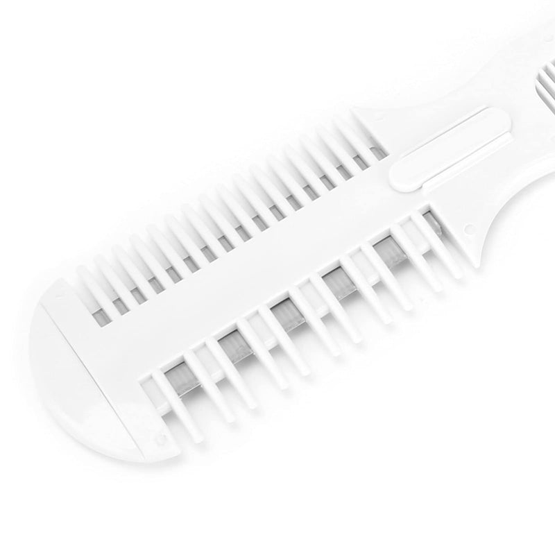Pet Hair Trimmer Comb, Pet Hair Cutting Comb, Pet Split End Trimmer, Pet Hair Cutting Tools, Grooming Razor Thinning Dog Cat Floating Hair Remover with 5 Blades - BeesActive Australia