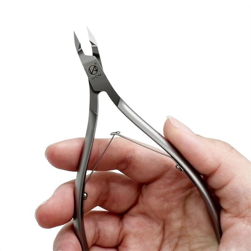 IVON Salon-Quality Cuticle Trimmer, Premium Stainless Steel Cuticle Cutter for Tiny Areas, Professional Manicure Nail Care Tool