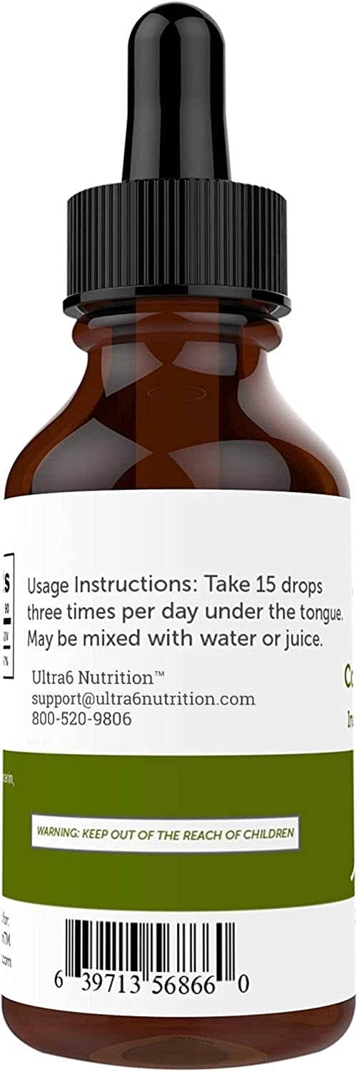 Ultra6 Nutrition Vitamin B12 Sublingual Liquid Drops - B12 Methylcobalamin Supplement Great for Energy & Tiredness - Vitamin-B Supplements for Women & Men - 90 Day Supply 2 Fl Oz (Pack of 1)