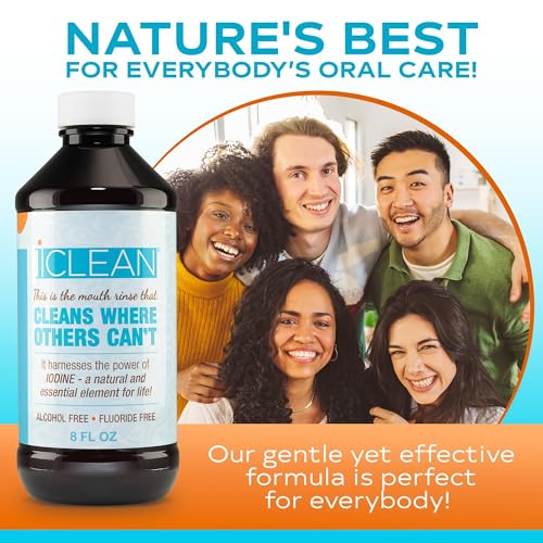 Mouthwash - Fluoride & Alcohol-Free Rinse | Harness the Power of Iodine | Molecular Iodine Mouth Rinse for Clean Oral Care | Gargle for Bad Breath & Oral Wellness | Cleans Where Others Can't 1