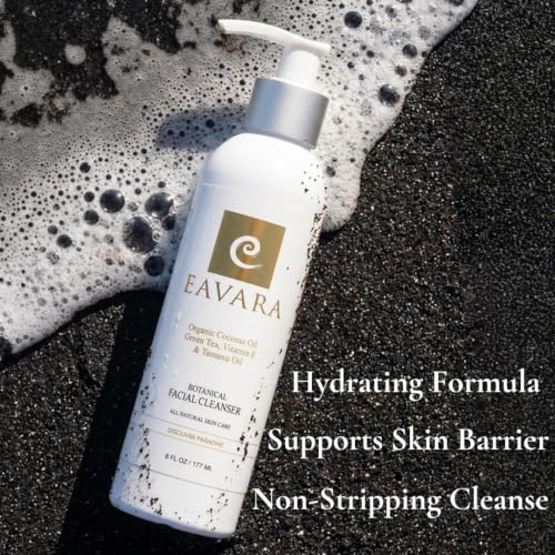 Organic Face Wash - Anti-Aging, Hydrating, Gentle Daily Cleanser for Women and Men with Coconut Oil, Aloe Vera, Activated Charcoal, and Vitamin C and E 1 Pack