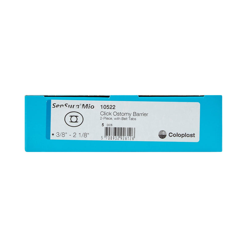 SenSura Mio Click Trim to Fit Ostomy Barrier Elastic Adhesive 60 mm Flange 5 per Box 10522