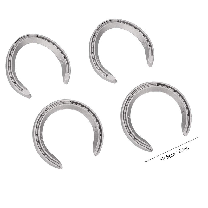 Equestrian Horseshoes, Aluminum Horseshoes Wear Resistant Horseshoe Set Horseshoe Kit Horse Shoes Sets Sports Horseshoes for Horse Racing(Number 6) - BeesActive Australia